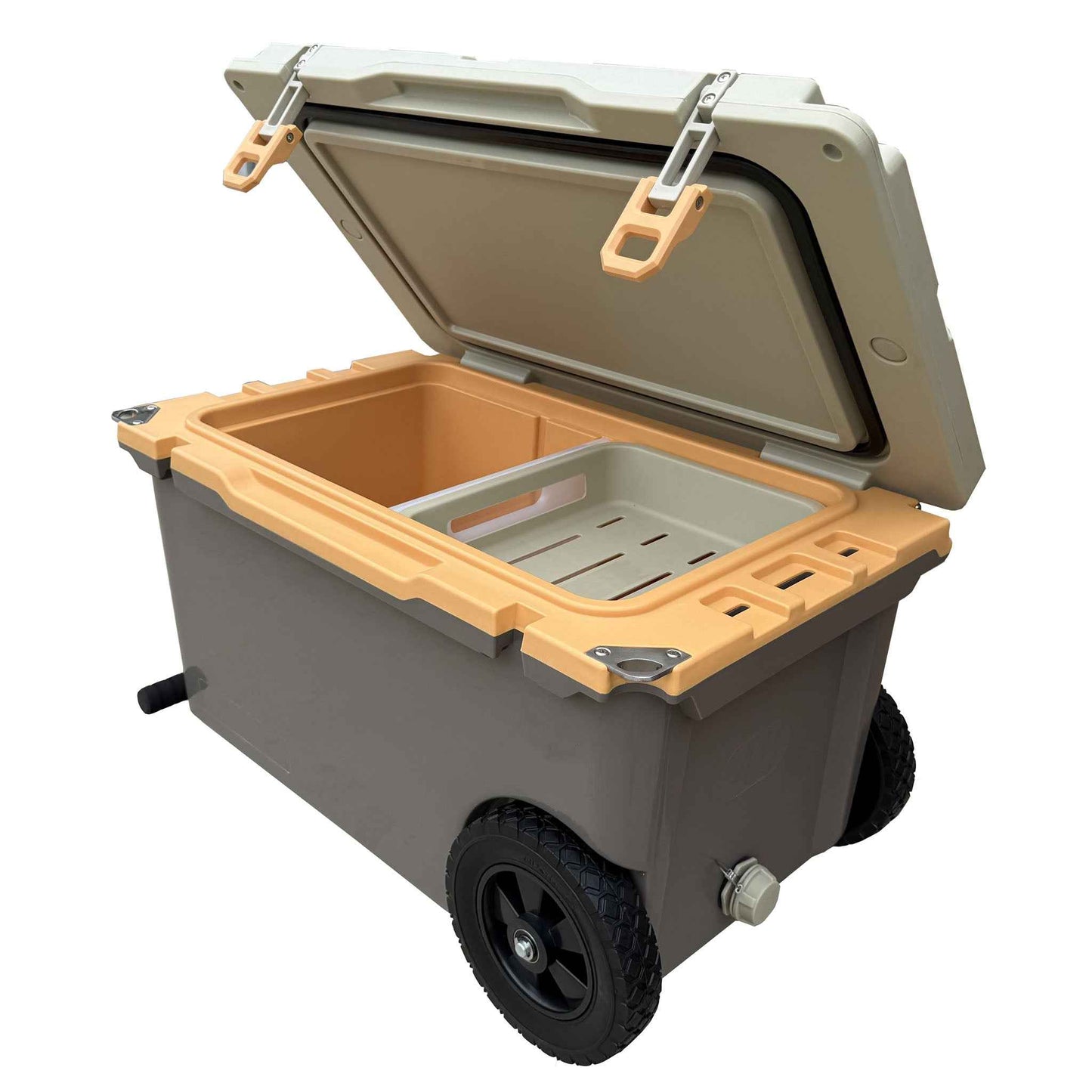 48QT Ultra Light Hard Cooler with Handles&Wheels