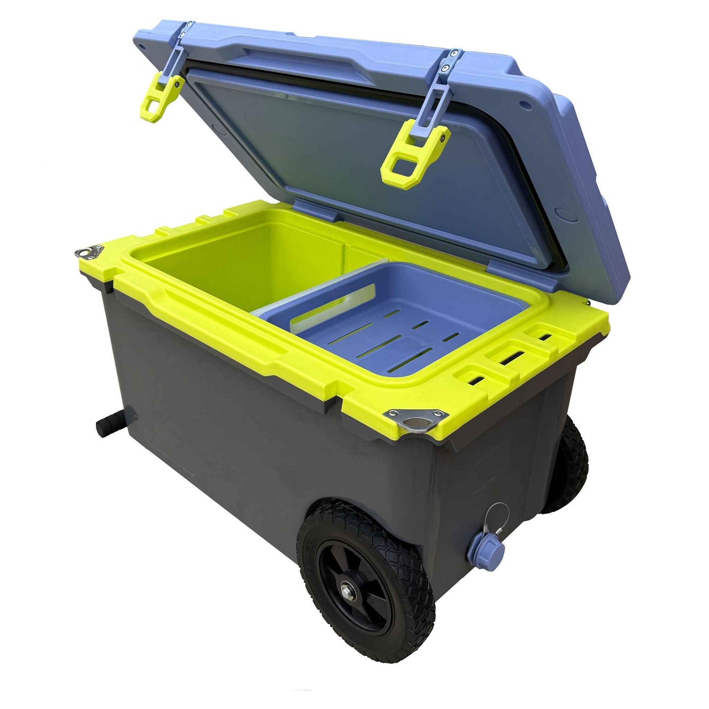 48QT Ultra Light Hard Cooler with Handles&Wheels