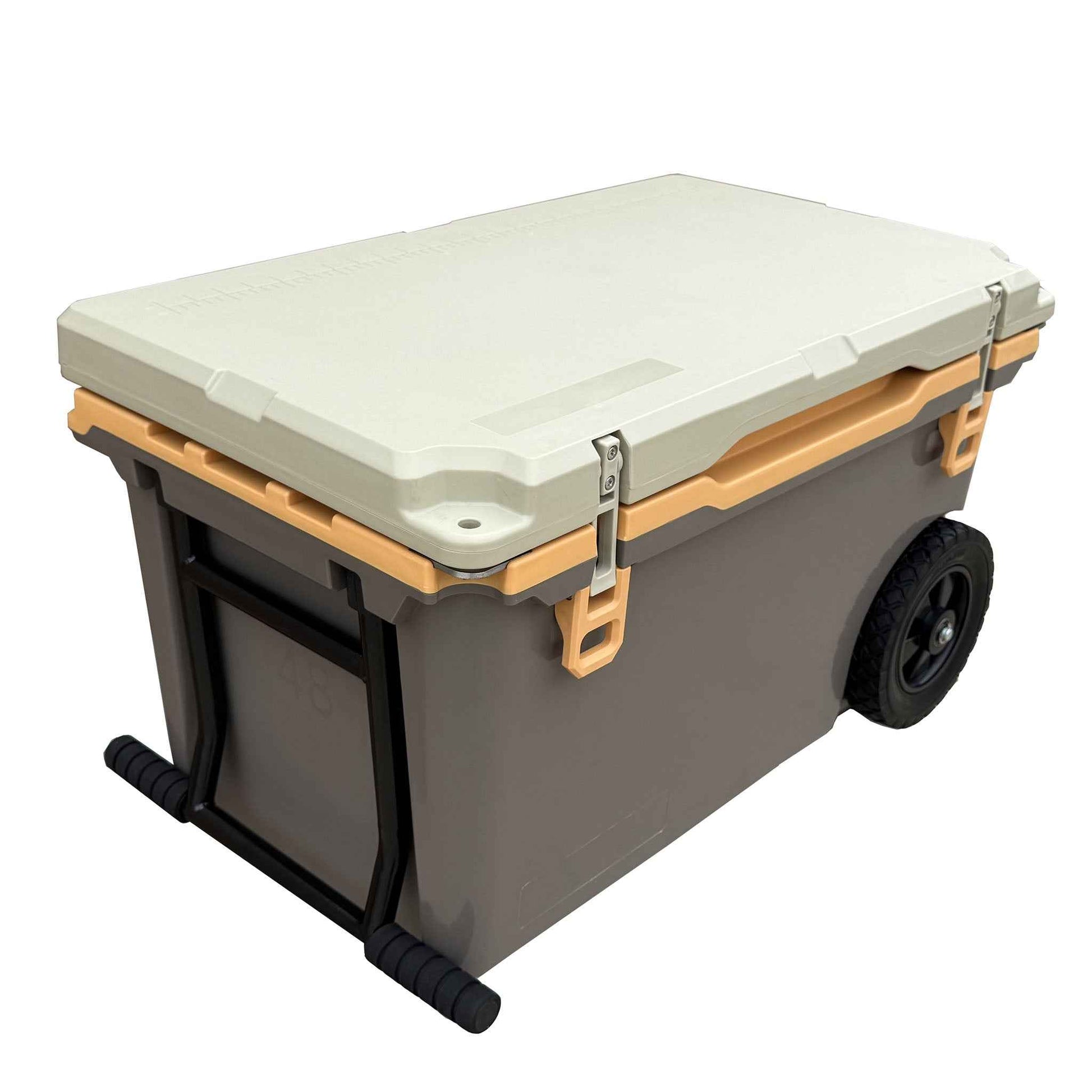48QT Ultra Light Hard Cooler with Handles&Wheels